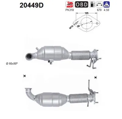 Catalytic Converter Ford KUGA I