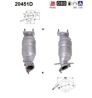 Catalytic Converter Ford MONDEO III · Ford MONDEO III Saloon · Ford MONDEO III Turnier