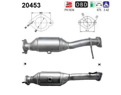 Catalytic Converter Ford FOCUS II