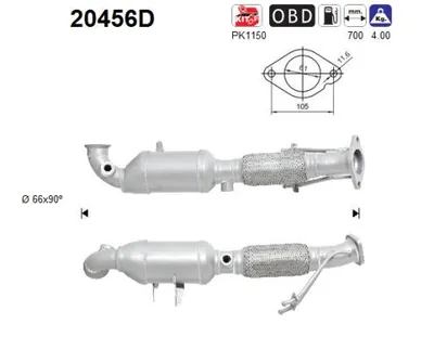 Catalytic Converter Ford MONDEO IV Turnier · Ford MONDEO IV · Ford GALAXY II