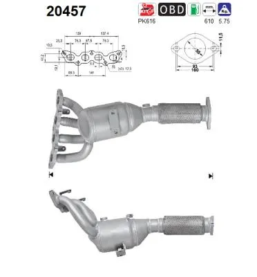 Catalytic Converter Ford FIESTA VI · Ford FIESTA Saloon · Ford FIESTA VI Van