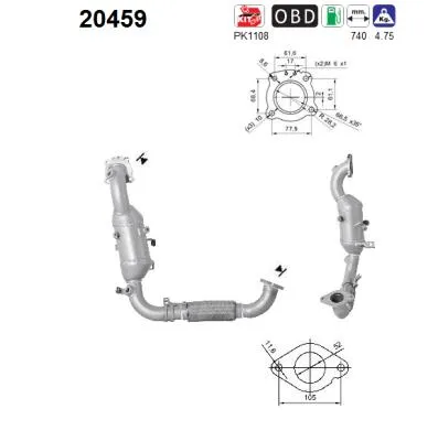 Catalytic Converter Ford FOCUS III · Ford FOCUS III Turnier · Ford FOCUS III Saloon
