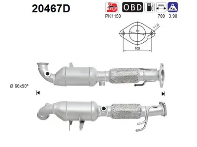 Catalytic Converter Ford GRAND C-MAX · Ford C-MAX II · Ford FOCUS III Saloon