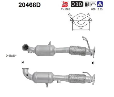 Catalytic Converter Ford KUGA II · Ford KUGA II VAN