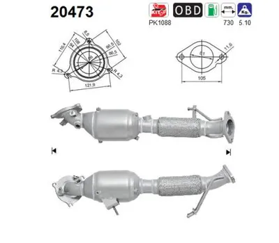 Catalytic Converter Ford S-MAX · Ford GALAXY II · Ford MONDEO IV
