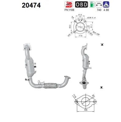 Catalytic Converter Ford FOCUS III · Ford FOCUS III Turnier · Ford FOCUS III Saloon