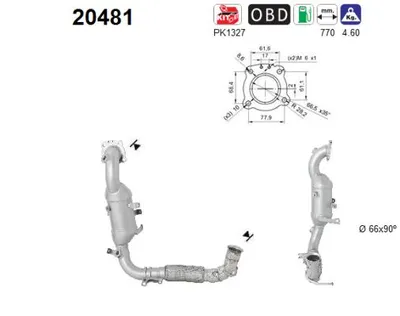 Catalytic Converter Ford ECOSPORT · Ford FIESTA VII · Ford FIESTA VII Van
