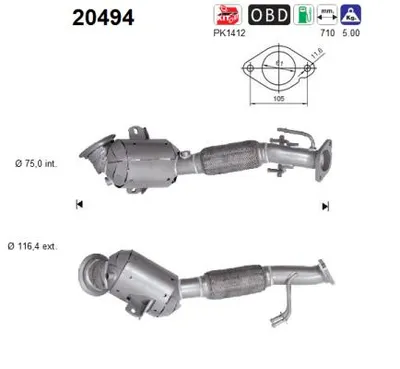 Catalytic Converter Ford FOCUS IV · Ford FOCUS IV Turnier · Ford FOCUS IV Saloon