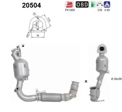 Catalytic Converter Ford FIESTA VII · Ford FIESTA VII Van
