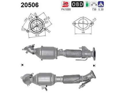 Catalytic Converter Ford C-MAX II · Ford GRAND C-MAX · Ford C-MAX II Van
