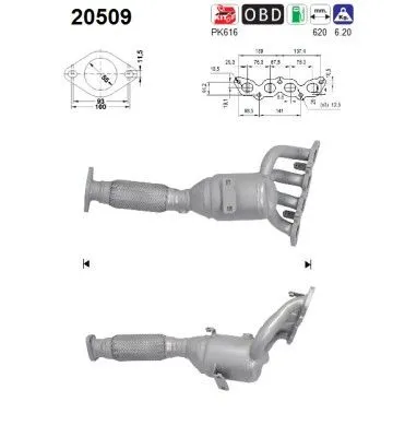 Catalytic Converter Ford FIESTA VI · Ford FIESTA VI Van