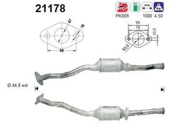 Catalytic Converter Opel ASTRA F Hatchback · Opel ASTRA F Saloon · Opel ASTRA F Estate