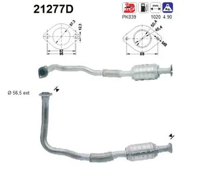 Catalytic Converter Opel ASTRA F Hatchback · Opel ASTRA F Estate · Opel ASTRA F Saloon
