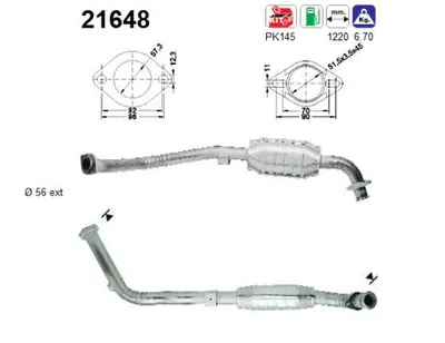 Catalytic Converter Opel OMEGA B · Opel OMEGA B Estate