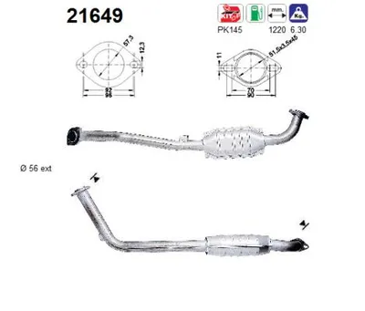 Catalytic Converter Opel OMEGA B · Opel OMEGA B Estate