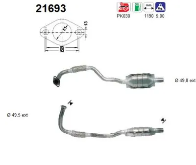 Catalytic Converter Opel ASTRA G Hatchback · Opel ASTRA G Estate · Opel ASTRA G Saloon