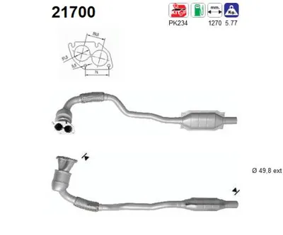 Catalytic Converter Opel ASTRA G Hatchback · Opel ASTRA G Estate · Opel ASTRA G Saloon