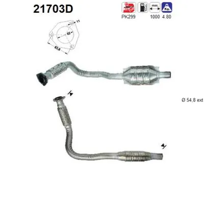 Catalytic Converter Vauxhall ASTRA Mk IV Hatchback · Vauxhall ASTRA Mk IV Estate · Opel ZAFIRA A MPV