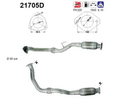 Catalytic Converter Opel FRONTERA B · Vauxhall FRONTERA Mk II