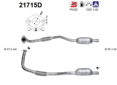 Catalytic Converter Opel COMBO Box Body/MPV