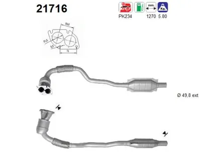 Catalytic Converter Opel ASTRA G Hatchback · Opel ASTRA G Estate · Opel ASTRA G Saloon