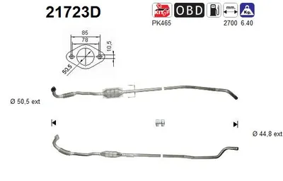 Catalytic Converter Opel CORSA C · Opel CORSA C Hatchback Van