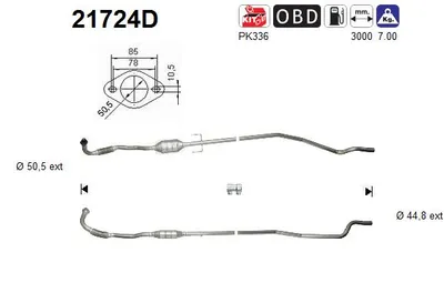 Catalytic Converter Opel COMBO Box Body/MPV · Opel COMBO Tour