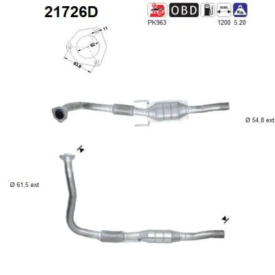 Catalytic Converter Opel VECTRA C · Opel VECTRA C GTS · Opel SIGNUM Hatchback
