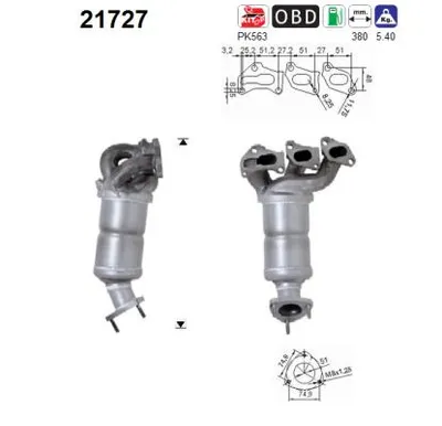 Catalytic Converter Opel AGILA · Opel CORSA C · Opel CORSA D