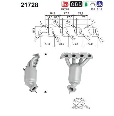 Catalytic Converter Vauxhall CORSA Mk II · Opel ASTRA H Estate · Opel AGILA