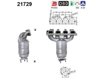 Catalytic Converter Opel VECTRA B Hatchback · Opel VECTRA B · Opel VECTRA B Estate