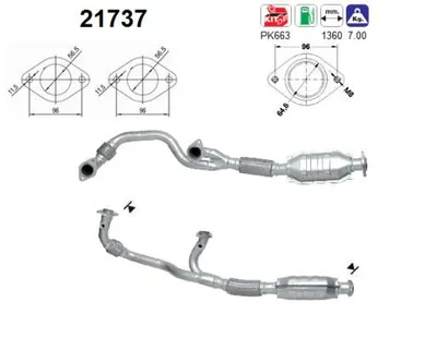 Catalytic Converter Opel VECTRA B Hatchback · Opel VECTRA B · Opel VECTRA B Estate