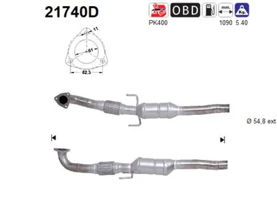 Catalytic Converter Opel SIGNUM Hatchback · Vauxhall SIGNUM · Opel VECTRA C GTS