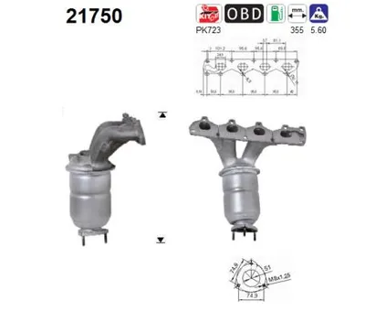 Catalytic Converter Opel VECTRA B Hatchback · Opel VECTRA B Estate · Vauxhall VECTRA Hatchback