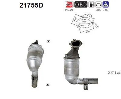 Catalytic Converter Opel MERIVA A MPV · Vauxhall MERIVA A