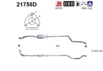 Catalytic Converter Opel MERIVA A MPV