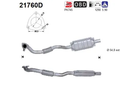Catalytic Converter Opel ASTRA H · Opel ASTRA H Estate · Opel ASTRA H GTC