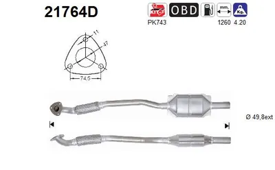 Catalytic Converter Opel ASTRA H · Opel ASTRA H Estate · Opel ASTRA H GTC