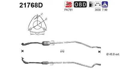 Catalytic Converter Opel COMBO Box Body/MPV · Opel COMBO Tour · Vauxhall COMBO Mk II Box Body/MPV