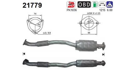 Catalytic Converter Opel ZAFIRA A MPV · Opel ASTRA G Convertible · Vauxhall ZAFIRA A
