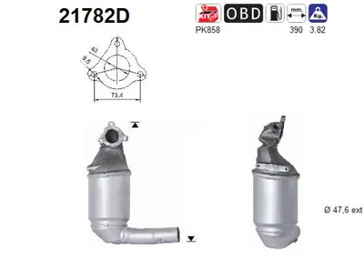 Catalytic Converter Opel CORSA D Hatchback Van · Opel ASTRA H · Vauxhall ASTRA Mk V