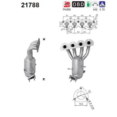 Catalytic Converter Opel ASTRA J Sports Tourer · Vauxhall ASTRA Mk VI Estate · Chevrolet ORLANDO