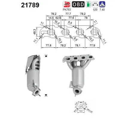 Catalytic Converter Opel ASTRA J Sports Tourer · Vauxhall ASTRA Mk VI Estate · Opel CORSA D Hatchback Van