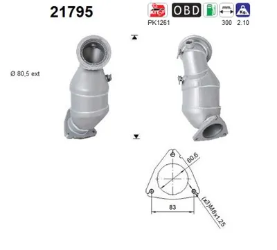 Catalytic Converter Opel MERIVA A MPV · Vauxhall MERIVA A · Opel CORSA D
