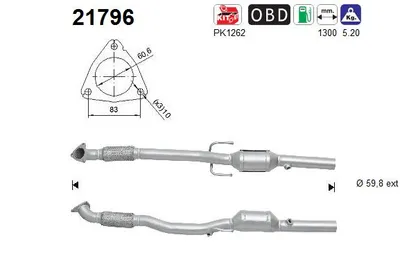 Catalytic Converter Opel CORSA D · Vauxhall CORSA Mk III