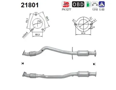 Catalytic Converter Opel INSIGNIA A · Opel INSIGNIA A Saloon · Vauxhall INSIGNIA Mk I Hatchback