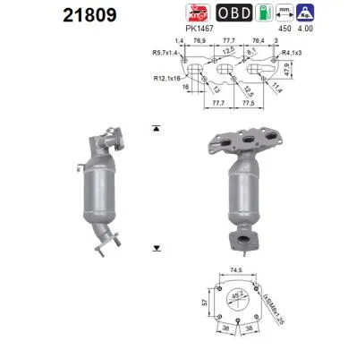 Catalytic Converter Opel CORSA D · Opel CORSA D Hatchback Van · Vauxhall CORSA Mk III