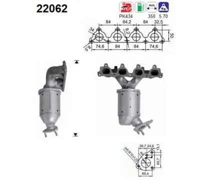 Catalytic Converter Honda CIVIC VI Fastback · Honda CIVIC VI Aerodeck · Honda CIVIC VI Hatchback