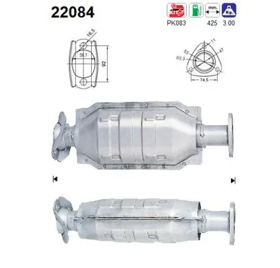 Catalytic Converter Honda CIVIC V Coupe