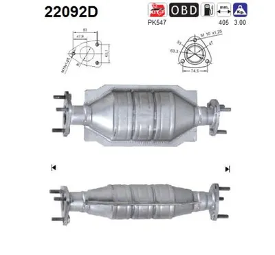 Catalytic Converter Honda CIVIC VII Hatchback